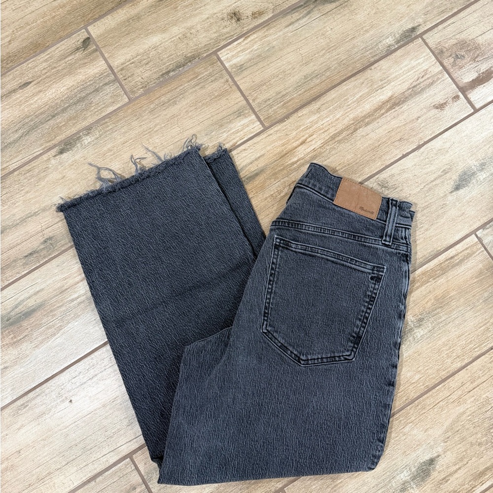 Madewell - The perfect vintage wide leg crop jean - black